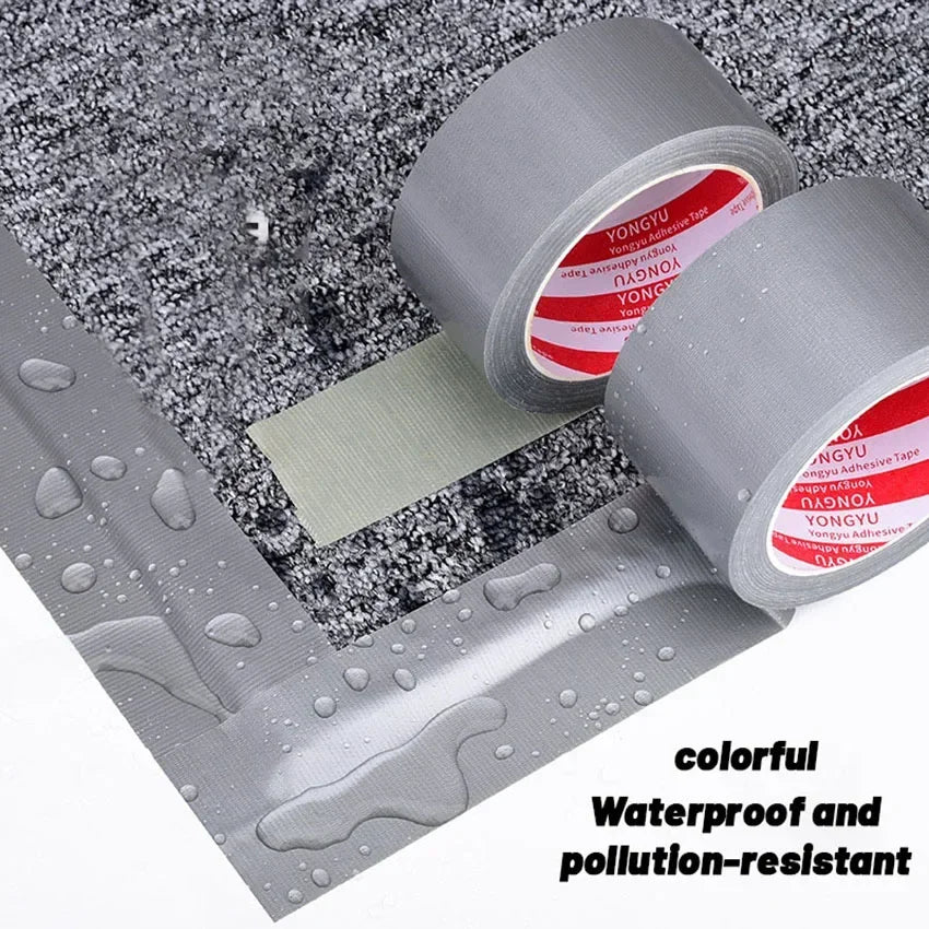 10m Silver - Gray Thick Industrial Tape: Waterproof/Windproof, Single - Sided, Wear - Resistant for Repair & Bundle Tasks Oasis Select