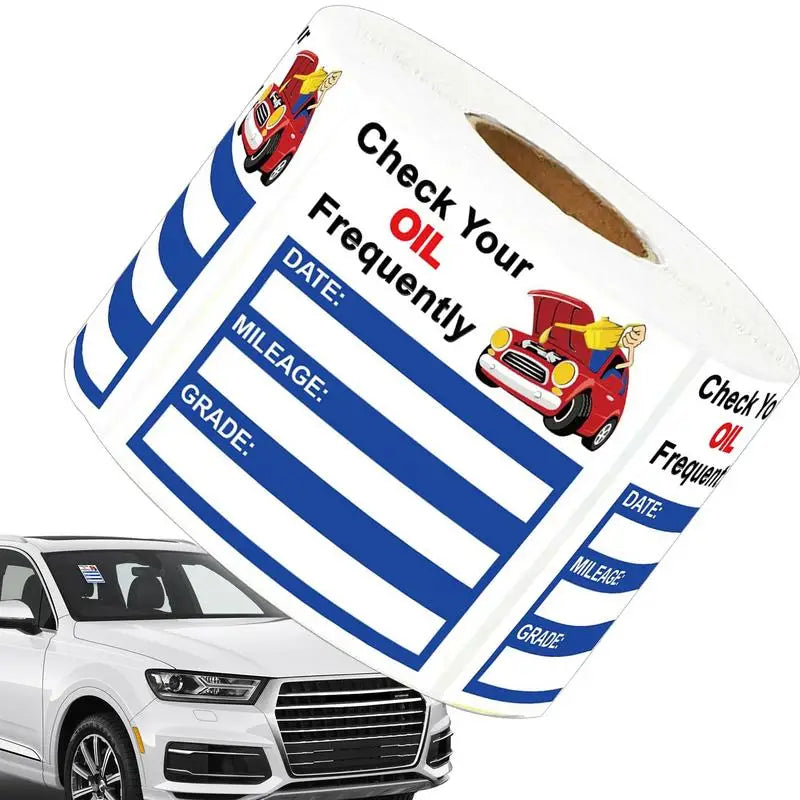 Car Oil Change Reminder Sticker 150 Sheets Oil Change Decals Stickers for auto Easy-Peel Window Decoration Windscreen Decals Oasis Select