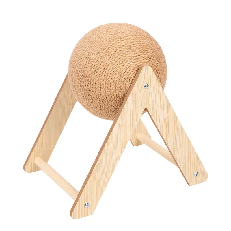 Cat Toy Scratch-ball - Vertical, Wear-resistant, Non-falling Off, Self-play Entertainment and Claw Grinding, Cat Scratch-ball Oasis Select