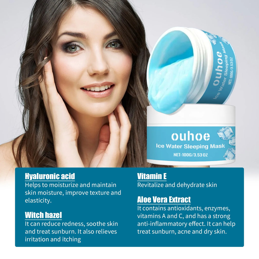 Ouhoe Sleeping Mask – Fade Dark Spots, Hydrate & Anti-Aging 100g Sleeping Face Mask Oasis Select