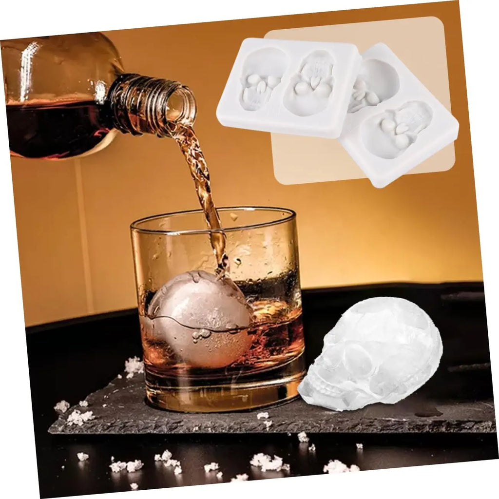Embossed 3D Skull Fondant Mould Silicone Halloween Cookie Mould Kitchen Cake Decor Baking Tools Oasis Select