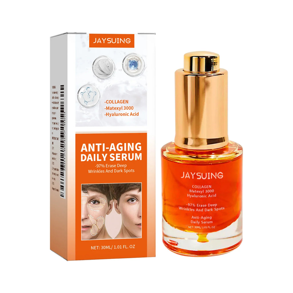 Jaysuing Collagen Serum Lift Firm Skin Boost Skin Elasticity Reduce Fine Lines Brighten Smooth Daily Use Face Skin Care Essence Oasis Select 30ml Boxed