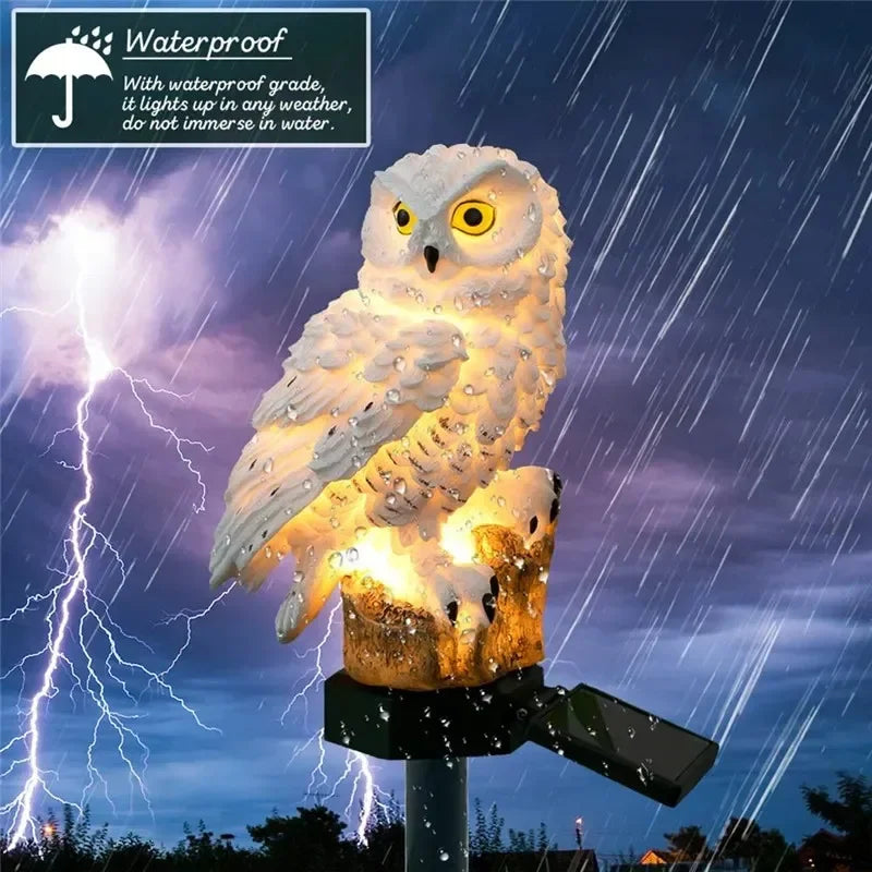 Solar Owl Garden Stake Light | IP65 Waterproof LED Lawn Decor