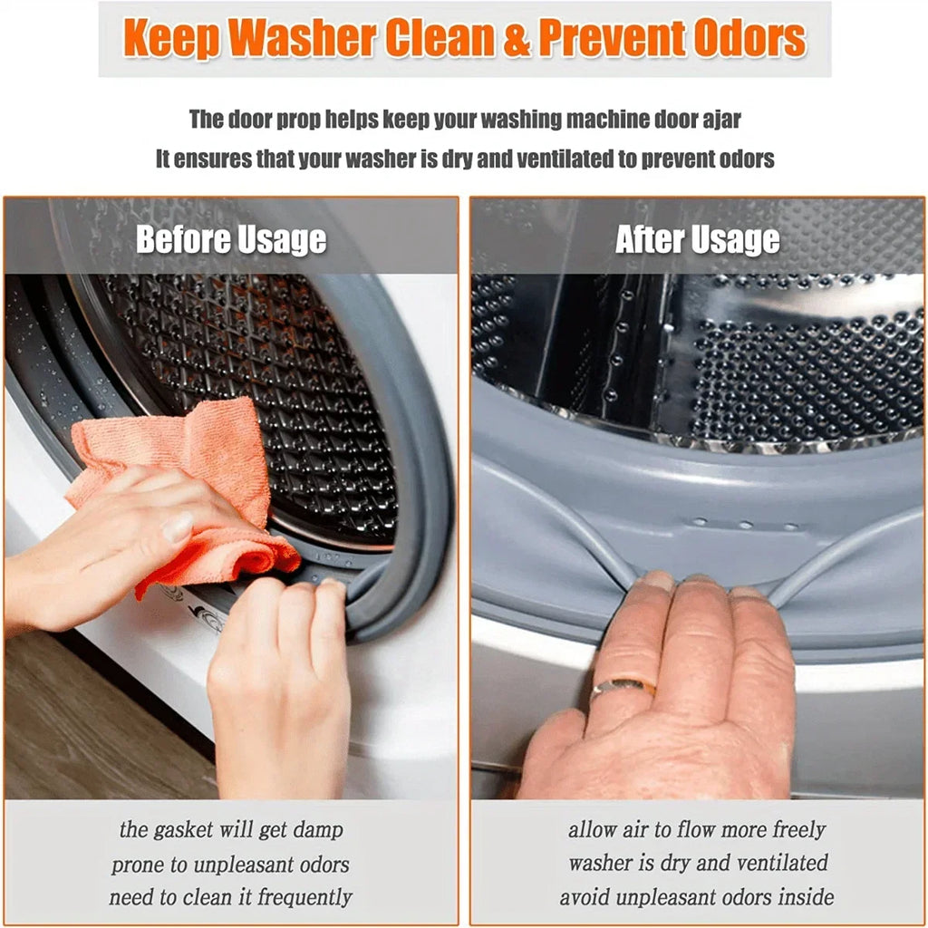 2PCS Silicone Washing Machine Door Holder Magnetic Washer Door Prop Keep Open Drying Home Laundry Accessory Oasis Select