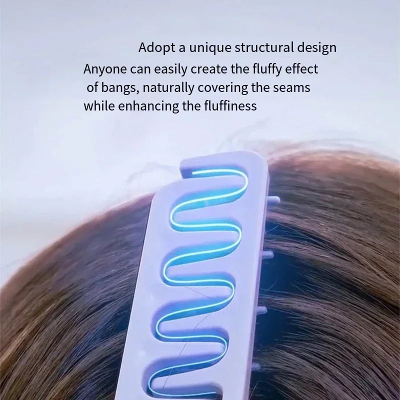 Volumizing Wide-Tooth Hair for Men Fluffy Texture Styling Comb Fluffy Hair Roots Korea Natural Curling A Comb for Hair Care New Oasis Select