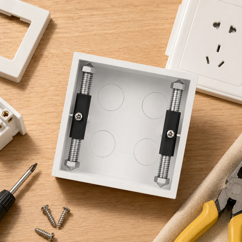 Adjustable Wall Switch Socket Cassette Repair Tool with Wrench Support Rod Electrical Maintenance Kit for Screws And Accessories Oasis Select