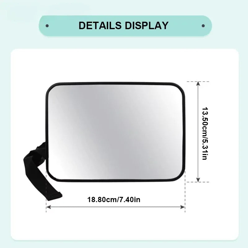 Universal Wide View Adjustable Car Seat Baby Mirror Headrest Mount Safety Monitor Interior Back Rearview for Infant Child Oasis Select