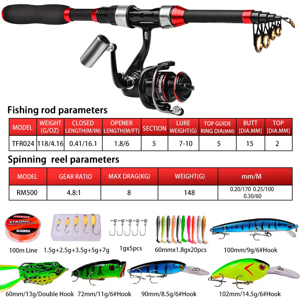 Luyahai fishing rod set, long throw spinning wheel fishing gear bag combination, complete set of carbon rod ultra light and ultr Oasis Select