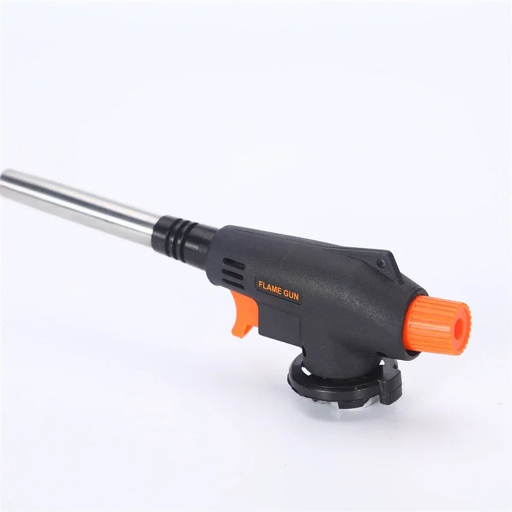 Outdoor Camping Welding Gas Burner Flame Torch BBQ Cooking Ignition Flamethrower Portable Gas Torch for Cooking And Camping Oasis Select