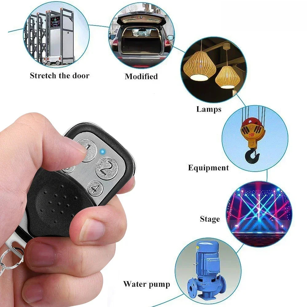1-50pcs 433MHz Remote Control Universal Garage Remote 4 Buttons Duplicator Controller Replacement Wireless Car Keys for Garage Oasis Select