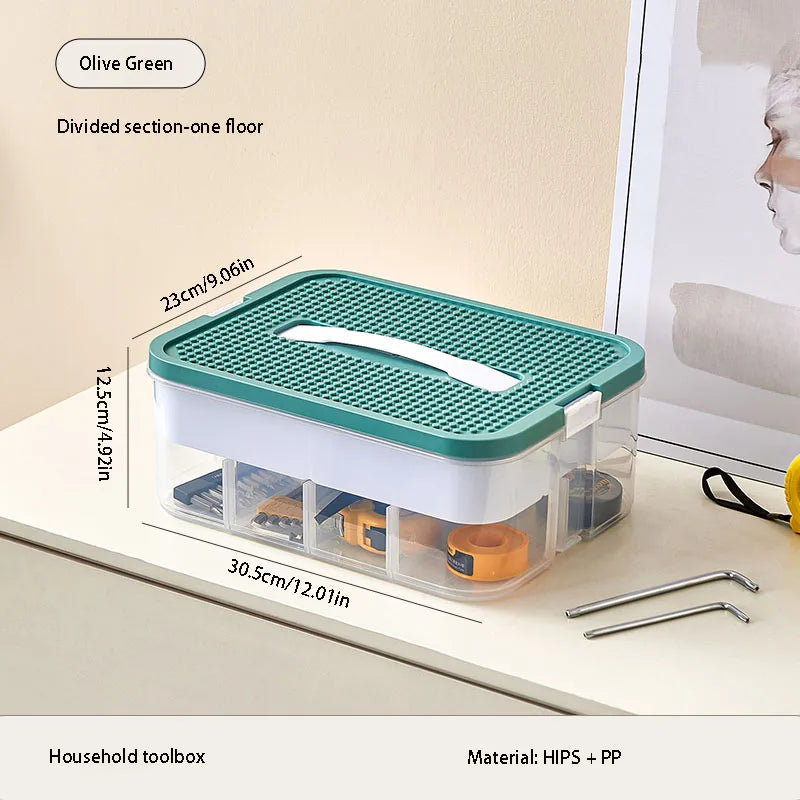 Tool storage box, large-capacity hardware parts storage box, designed for organizing and sorting tools and parts Oasis Select B