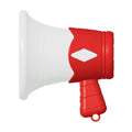 Mini Megaphone Toy Bead Chain Loud Bullhorn Keychain Pendant Toddlers Oasis Select Red