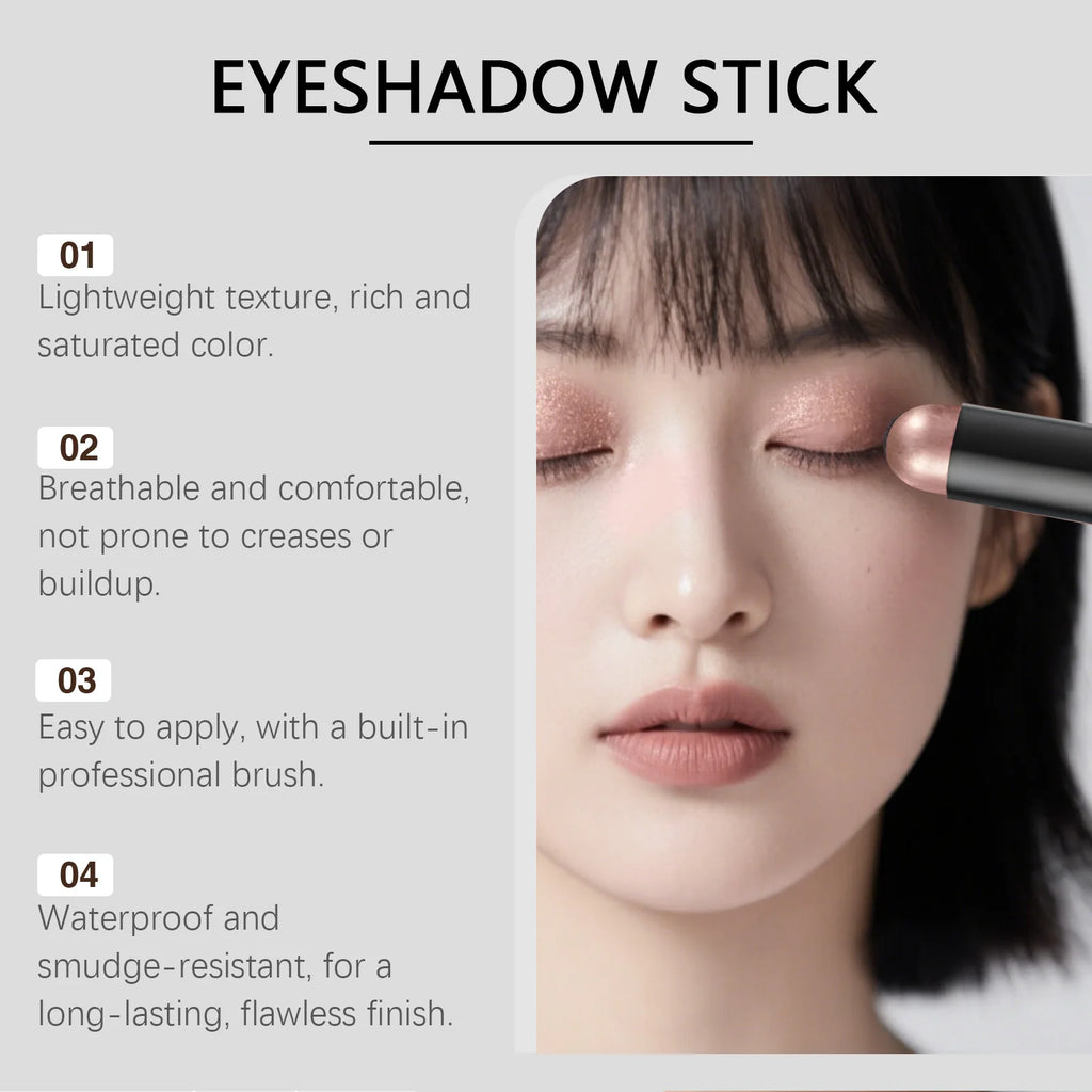 Zephoco Shimmer Eyeshadow Stick – Long-Wear, No Fallout