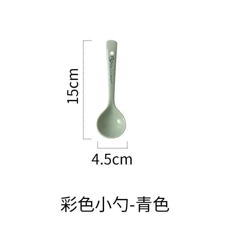 Ceramic Large Soup Spoon Ceramic Tableware Household Public Porridge Noodle Soup Spoon Large Soup Spoon Kitchen Cooking Utensil Oasis Select Green Soup Spoon