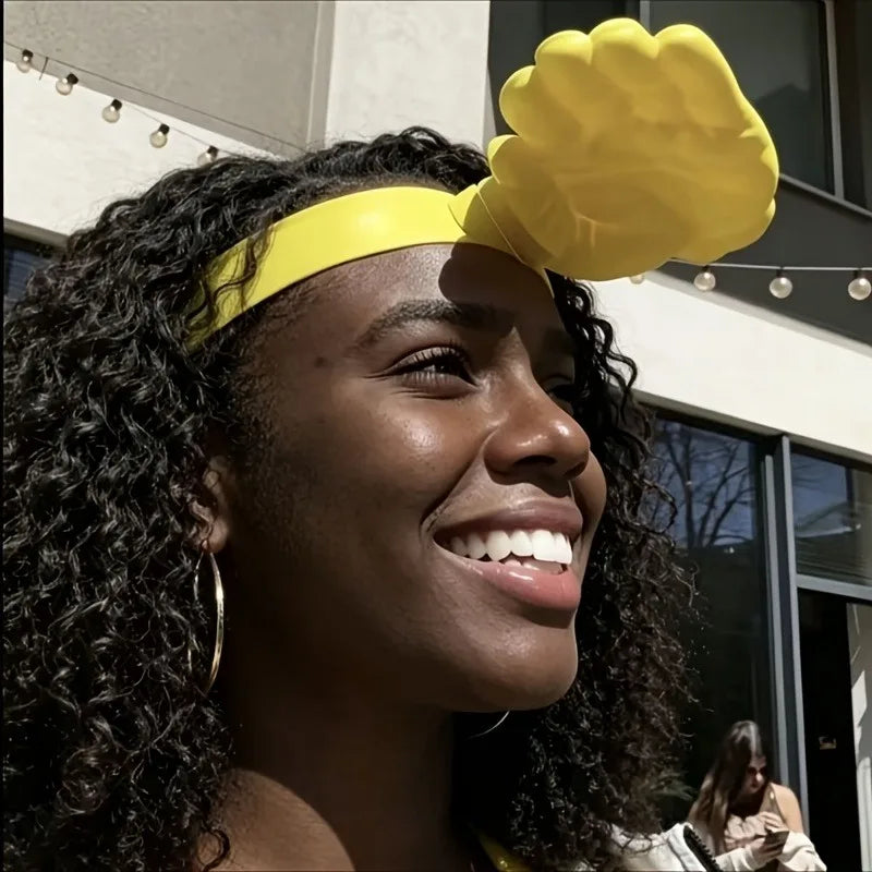 Novelty 3D Palm Sun Hat Funny Hand Shape Sun Visor Unisex Sun Shield For Outdoor Stadium Spectator Beach Concert Party Travel Oasis Select