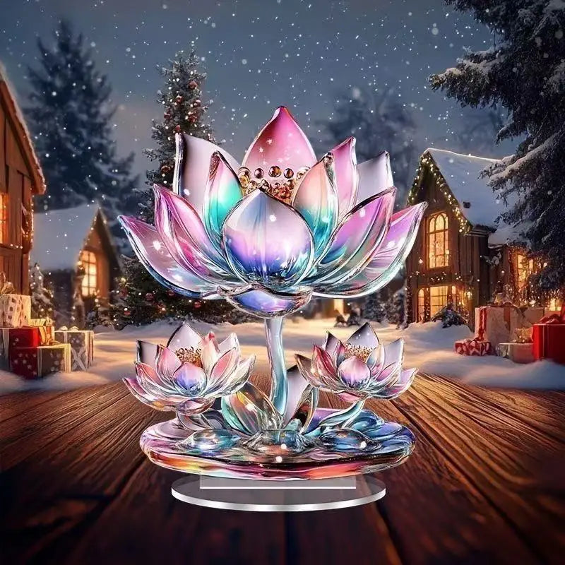 Acrylic White Crystal Dragon Statue 2D Flat Cool Figurine Home Office Cafe Room Studio Display Case Table Ornament Decor Gift Oasis Select Standing Sign