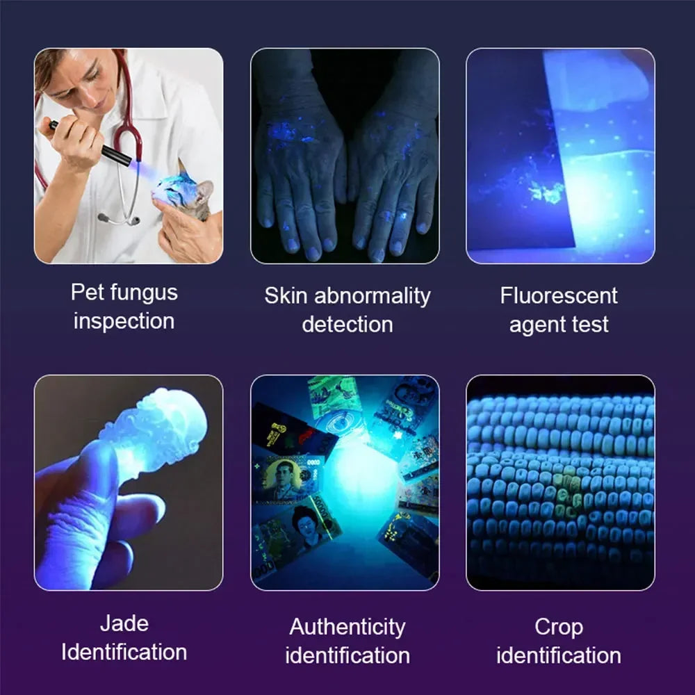 POCKETMAN 5W 365nm UV Blacklight Flashlight | Stain & Leak Detector