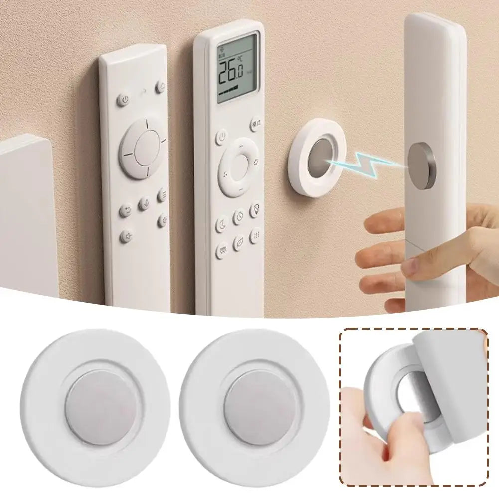 Magnetic Remote Control Wall Holder – No-Drill Mount 3/6 Pack