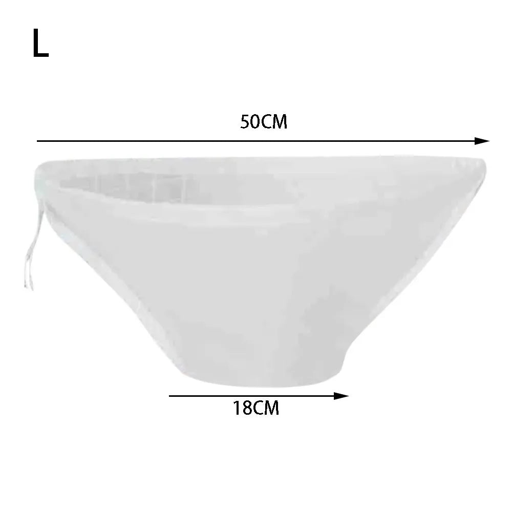 New Bowl Shape Cheese Cloth Bag with Closed Edges Reusable Mesh Bag Fine Mesh Cheesecloth Bags Cooking Tool Oasis Select L