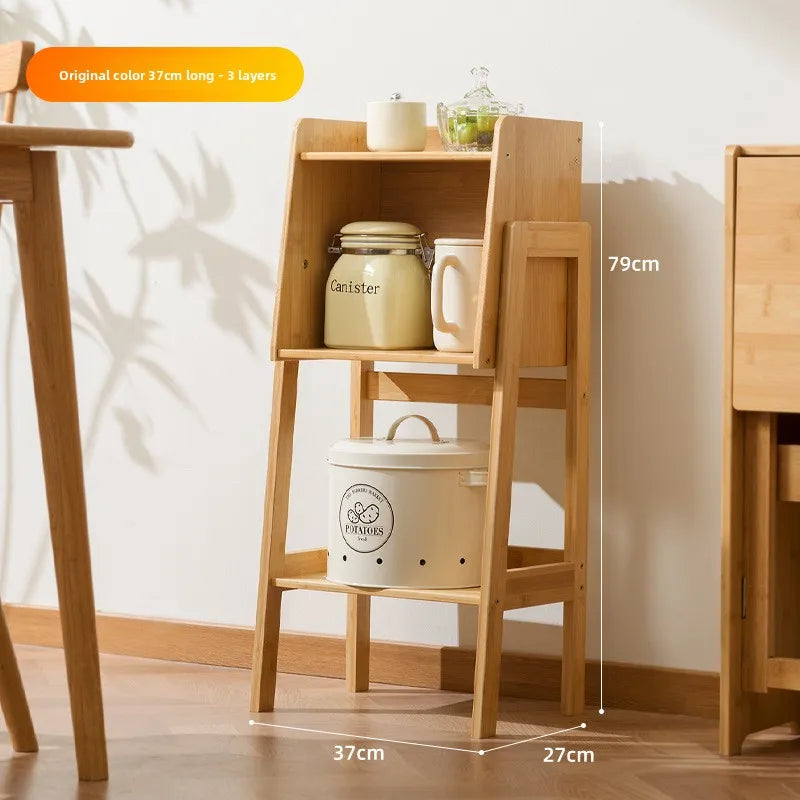 Kitchen rack Floor-to-ceiling multi-layer locker Edge storage cabinet Household multi-functional narrow gap crevice frame Oasis Select Primary small