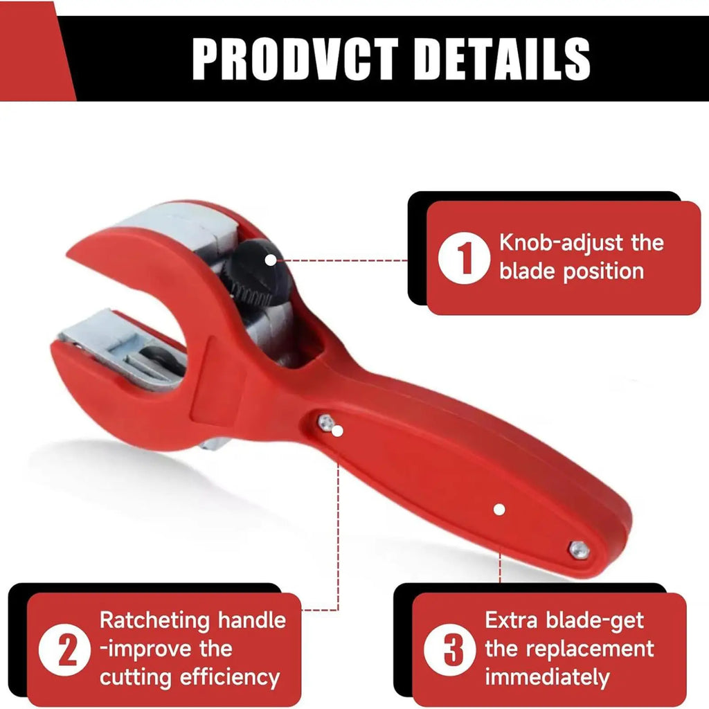 Ratchet Pipe Cutter 8-29mm for Stainless Steel Copper Aluminum Tubes Professional Hose Cutting Tool for Auto Repair and Plumbing Oasis Select