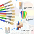 2026-WISH Kids Paint Brushes, 68Pcs Childrens Paint Brushes Set, Colorful Paint Brushes For Children Toddlers Beginners, Face Oasis Select Default Title