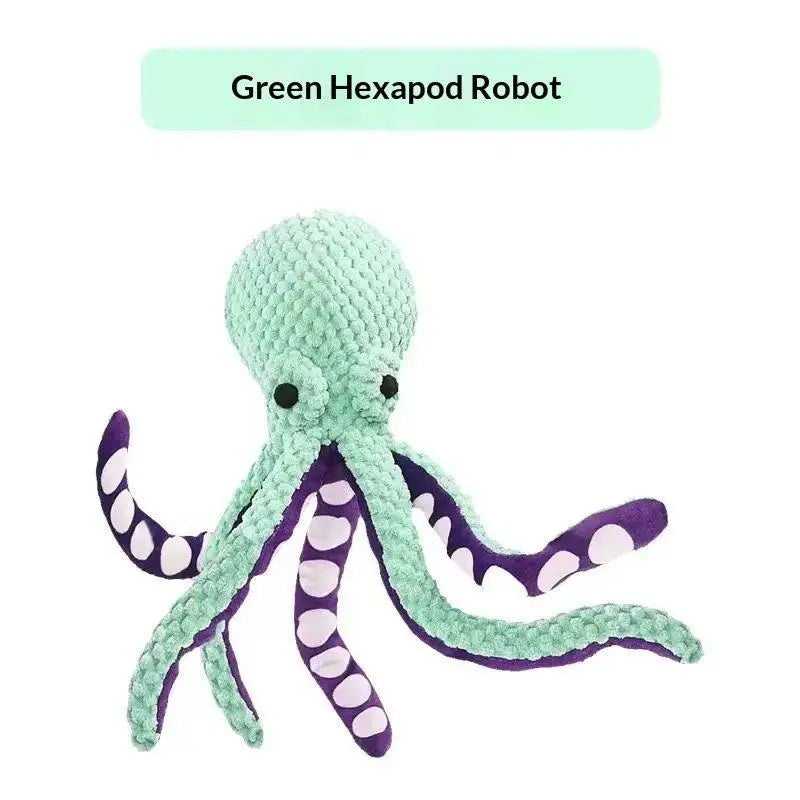 Pet Octopus Indestructible Dog Toy For Aggressive Chewers Squeaky Interactive Anxiety Relief Toy For All Dogs Pet Supplies Oasis Select
