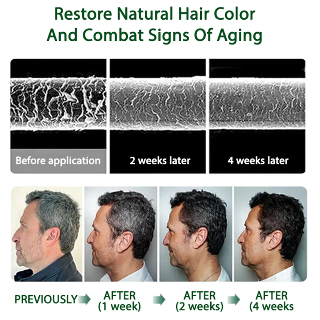 EELHOE Gray Hair Darkening Spray – Natural Black Hair Treatment Hair Darkening Spray Oasis Select