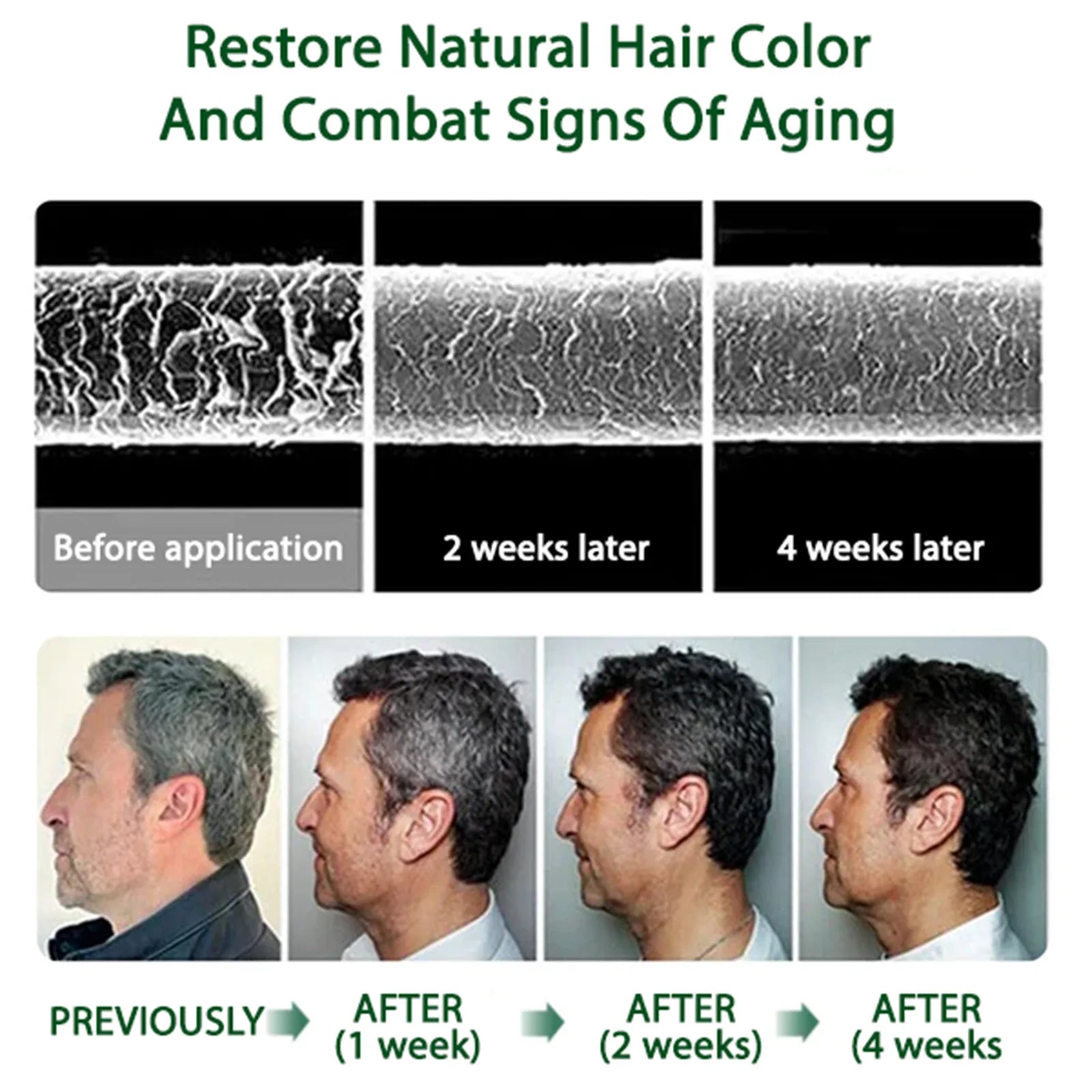 EELHOE Gray Hair Darkening Spray – Natural Black Hair Treatment Hair Darkening Spray Oasis Select