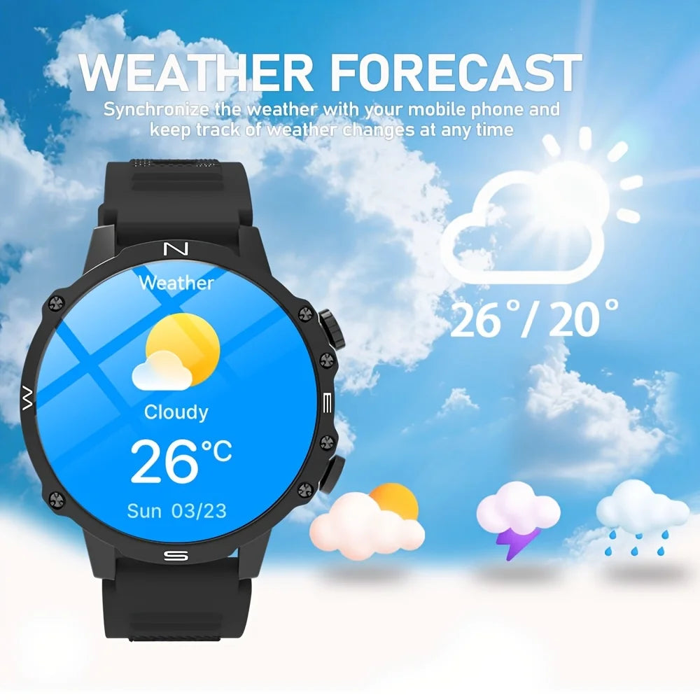 ERUN Men's Smartwatch TFT Display LED Flashlight Multi-Sport