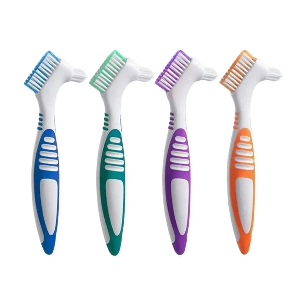 Double-Sided Denture Brush – Anti-Slip Handle & Soft Bristles Denture Cleaning Brush Oasis Select