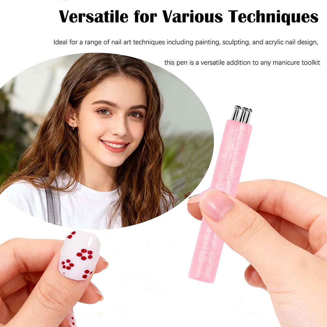 5-Petal Flower Nail Dotting Pen – One Stroke Nail Art Tool Nail Art Dotting Pen Oasis Select