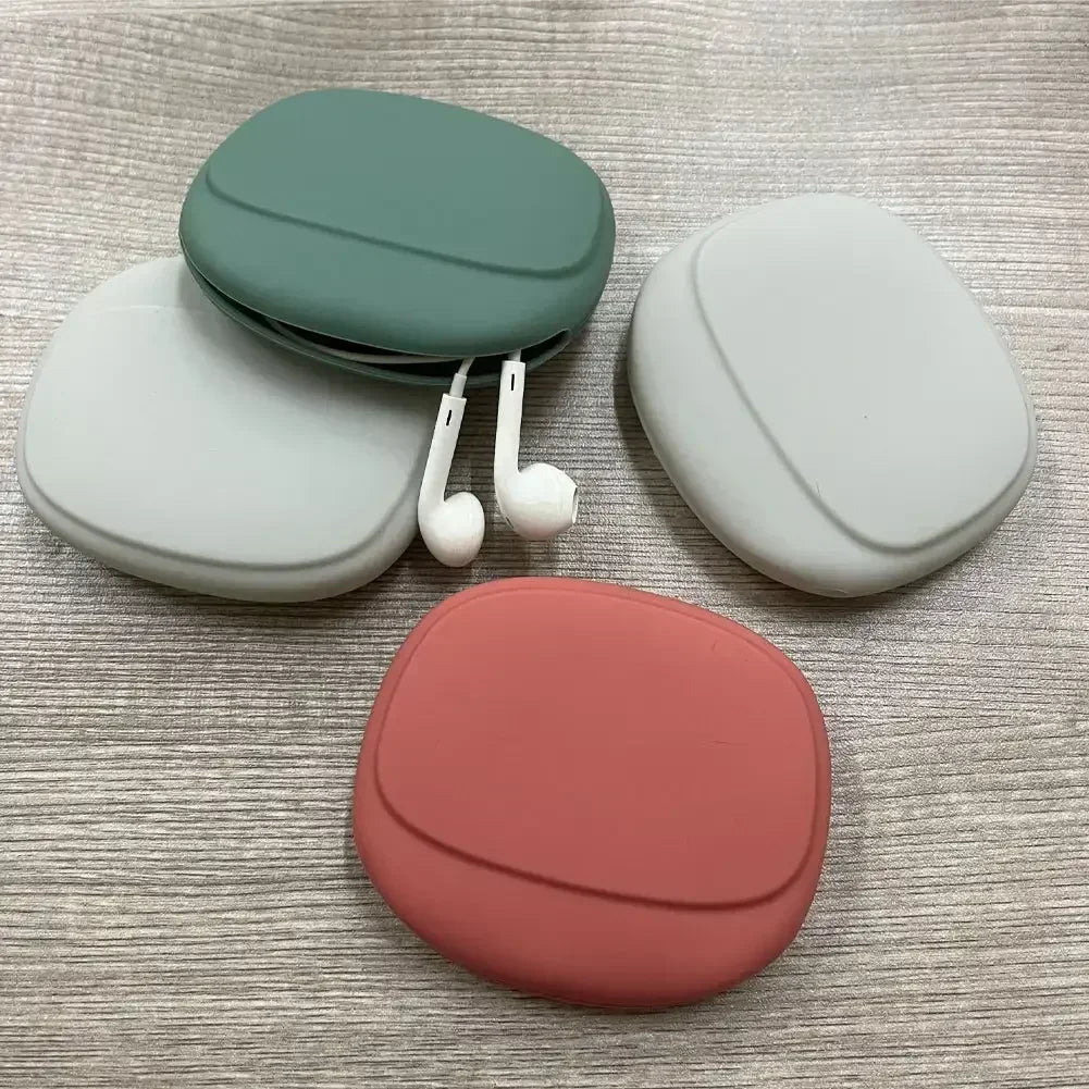 Portable Silicone Data Cable Storage Bag Headphone Storage Box Cute Phone Charger Key Lipstick Storage Bag Travel Wire Organizer Oasis Select