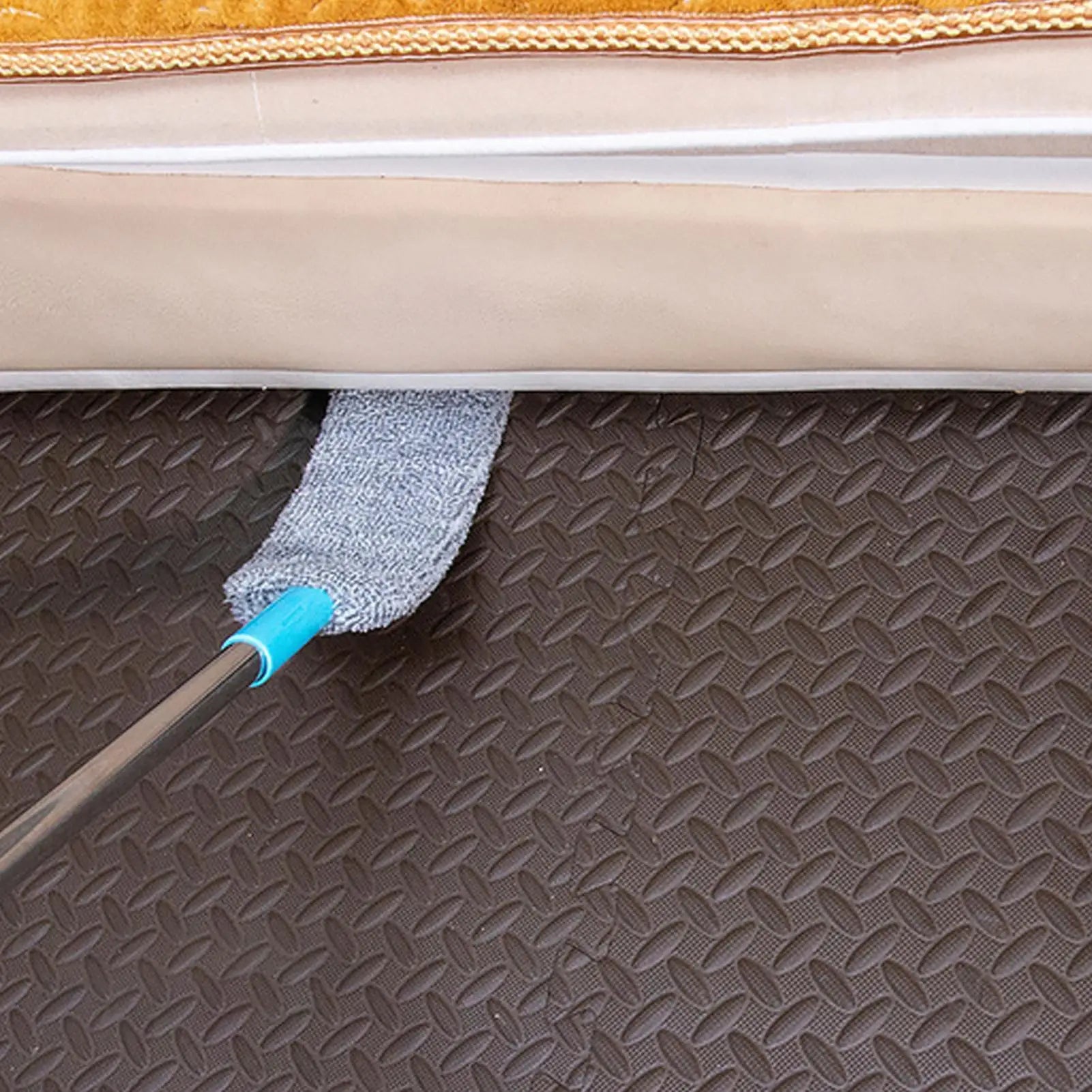Flat Duster Retractable Long Handle Microfiber Duster Under Appliance Cleaning Tool for Home Apartment Office Floor Furniture Oasis Select
