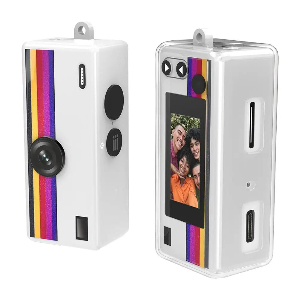 TPU Case For Kodak Charmera Mini Camera Protect Kit Tempered Glass Screen Film Transprent Protective Case Anti-Drop Camera Kit Oasis Select