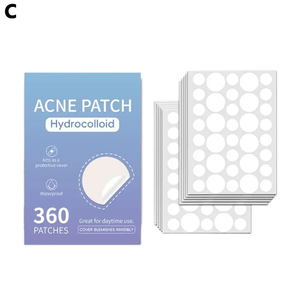 Large Pimple Patches For Face, Big Hydrocolloid Bandages For Body, Chin, Forehead, Chest, Back Zit 262/200PCs Hydrocolloid Patch Oasis Select C-360pcs