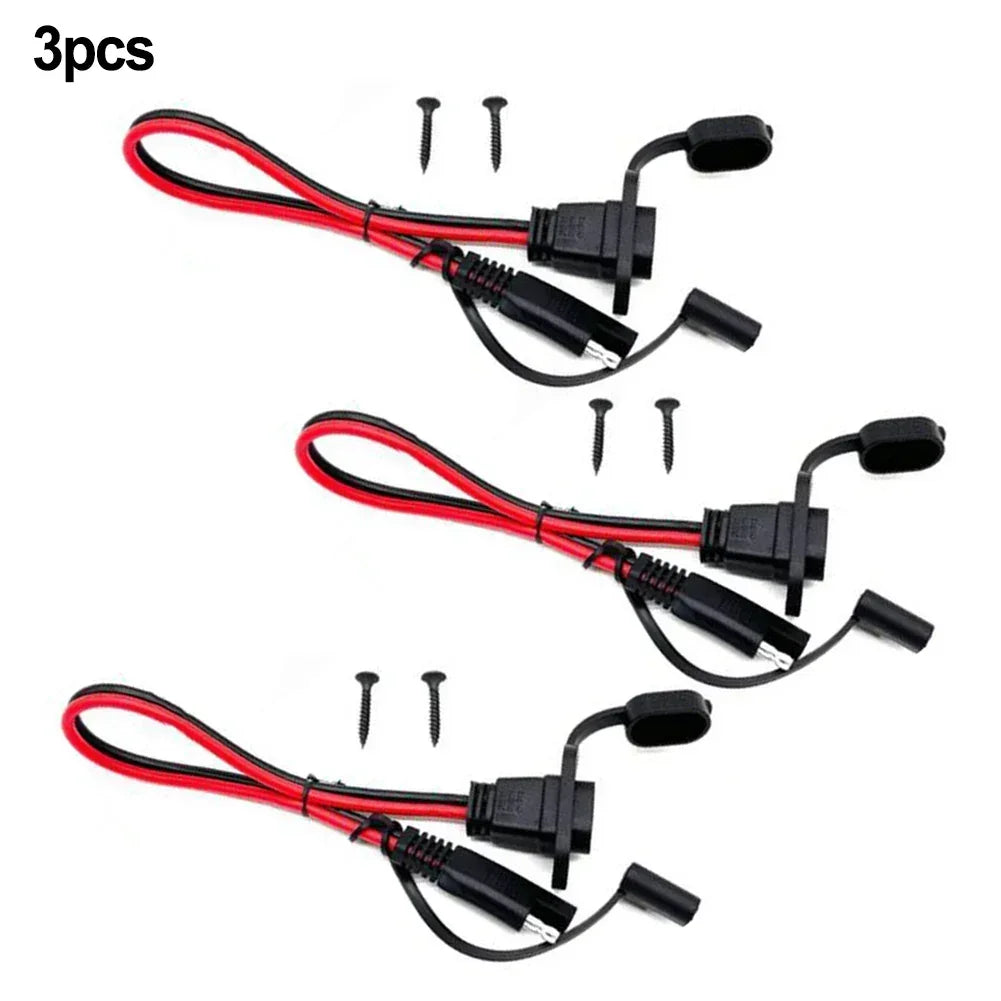 12AWG Cable Adapter Cable Battery Maintenance Robust Construction Simple Installation For Lawn Mower Generator Oasis Select