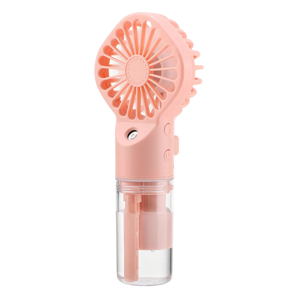 Portable Misting Fan 4-Speed USB-C Rechargeable – 800mAh