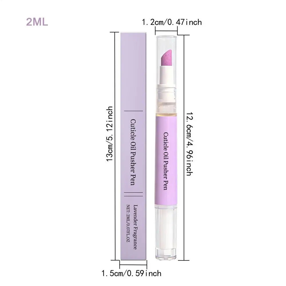 Cuticle Oil Pen Cuticle Pusher Nail Pen Dead Skin Cuticle Remover Pen Nail Oil Pen With Ceramic Tip For Nails Care Nails Art Pen Oasis Select 1PC