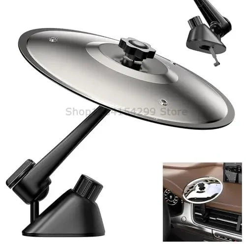 Car Crash Cymbal Air Vent Mini Drum Car Hand-Shooting Cymbals Car Drum Cymbal Air Vent Musical Instrument for Car Interior Oasis Select 1PCS Silver