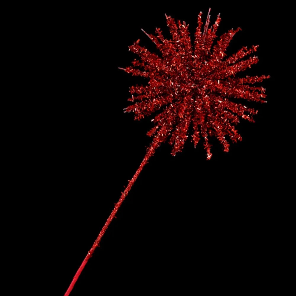 Artificial Glitter Gold Christmas Branch Ornaments Sequin Explosion Star Flower Arrangement Christmas Tree Decoration Oasis Select
