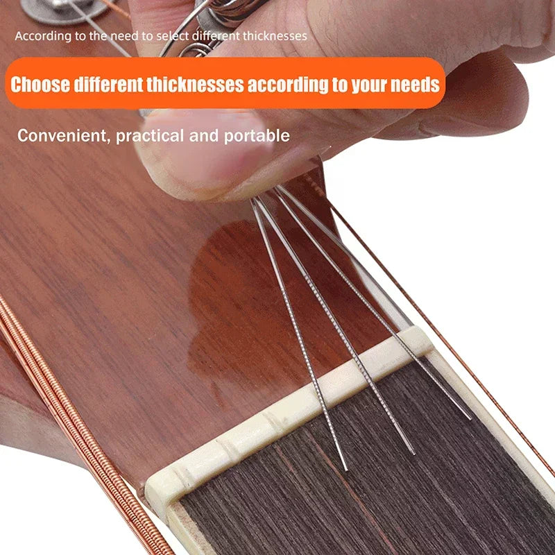 1Set Guitar Nut Slotting File Kit DIY Slot Saw Rods Filing Set Luthier Stringed Instrument Guitar Accessories Guitar Repair Tool Oasis Select