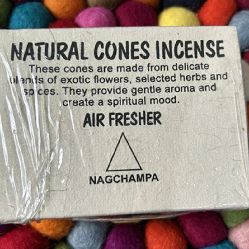 Handmade LotusCone Incense Premium SandalwoodPagoda Aromatherapy for Yoga/Meditation,Natural Home Fragrance Spiritual Cleansing Oasis Select NAGCHAMPA