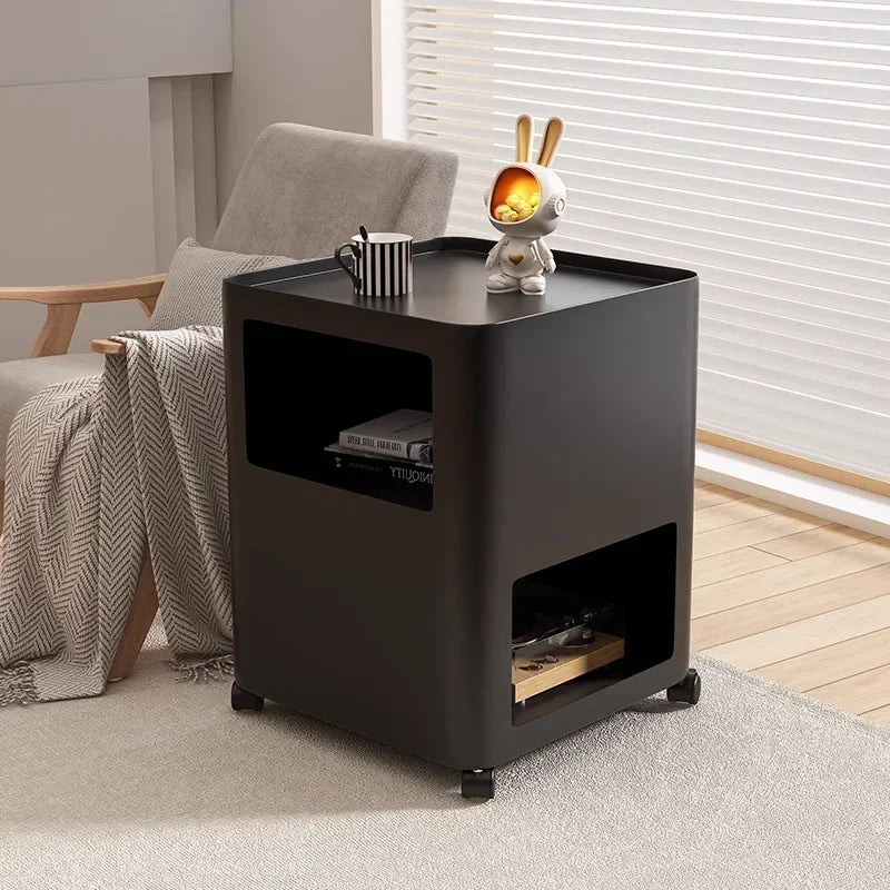 Wrought iron side table removable living room sofa coffee table small table bedroom bedside bedside table sturdy and durable Oasis Select