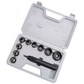 LIKE WISH 10Pcs Heavy Duty Hollow Punch Kit Set Gasket Leather Rubber Punching Diy Leathercraft Perforating Tools Herramientas P Oasis Select Black