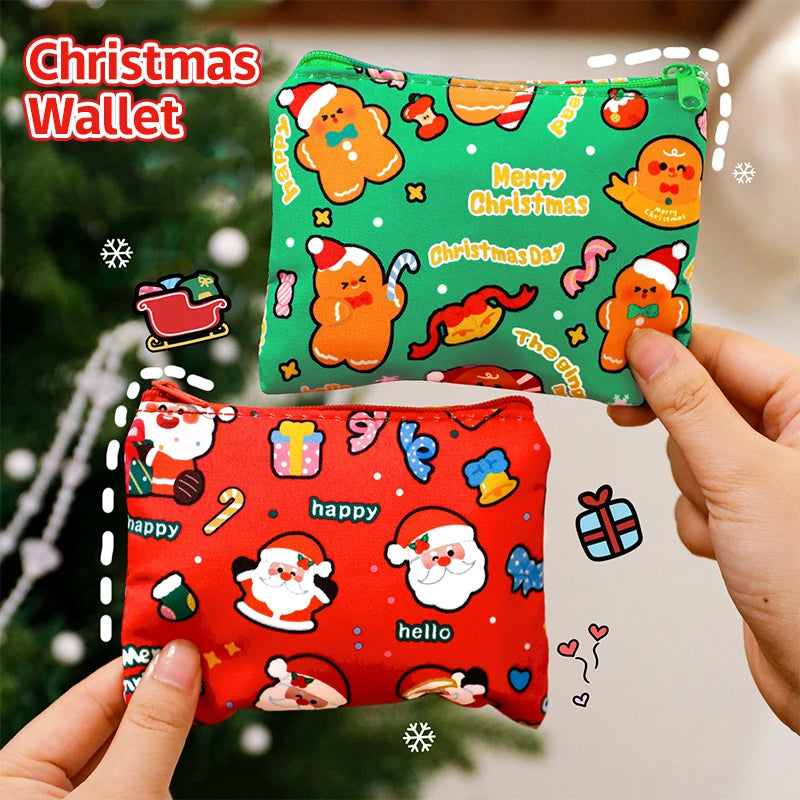 Mini Christmas Coin Purse – Cartoon Storage Bag | Kids Gift Mini Coin Purse Oasis Select