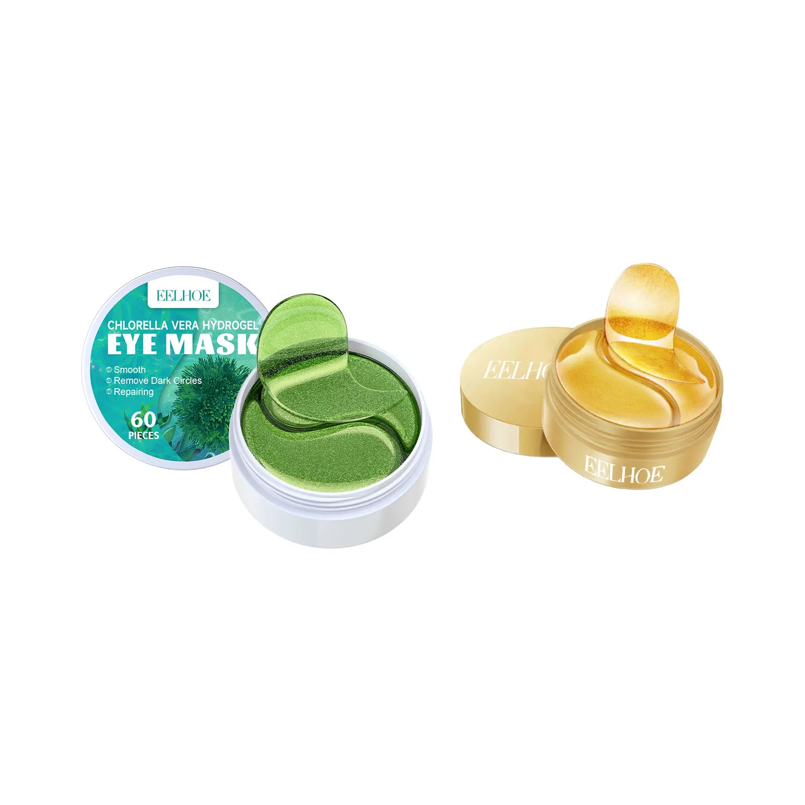 Eelhoe 24K Gold Seaweed Eye Patches – Dark Circles & Puffiness Eye Mask Patches Oasis Select