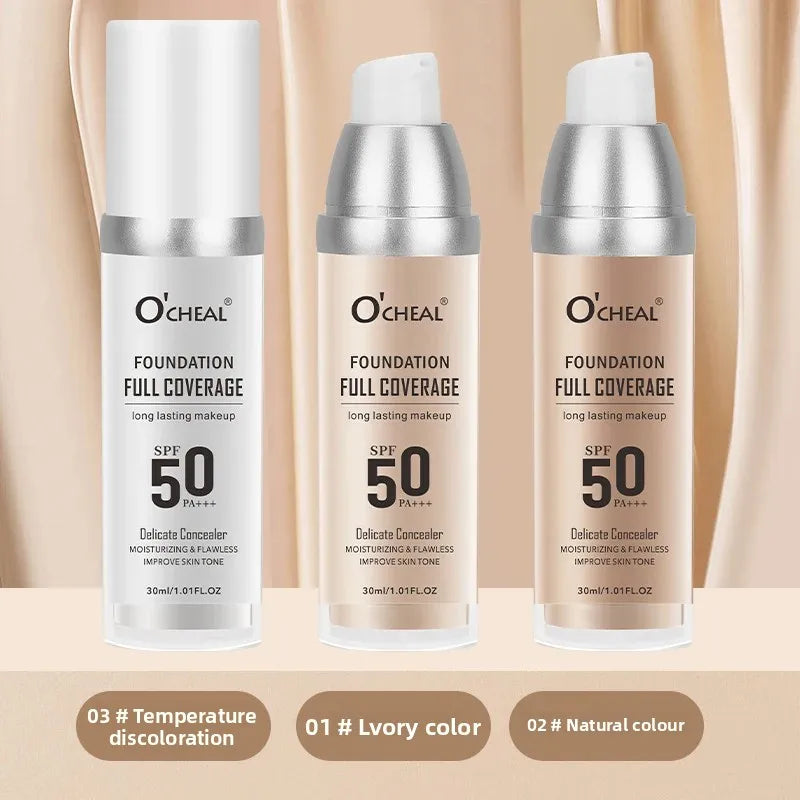 OCHEAL Color-Changing Liquid Foundation – High Coverage 30ml