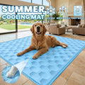 Pet Cooling Mat Summer dog Cold Bed Extra Large For Small Big Dogs Pet Accessories Cat Durable Blanket Sofa Cat Ice Pad Blanket Oasis Select Blue L