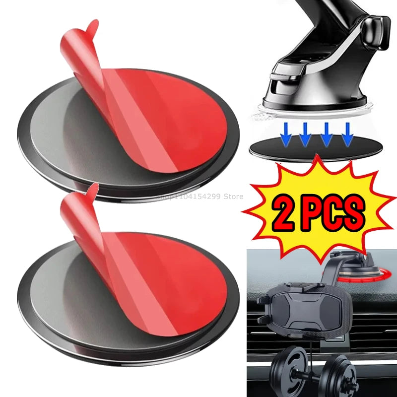 Mobile Phone Sticker Car Suction Cup Adhesive Sticker Disc Pad Base for GPS Mobile Phone Stand Bracket Holder Camera Stand Mount Oasis Select 2PCS L-80mm